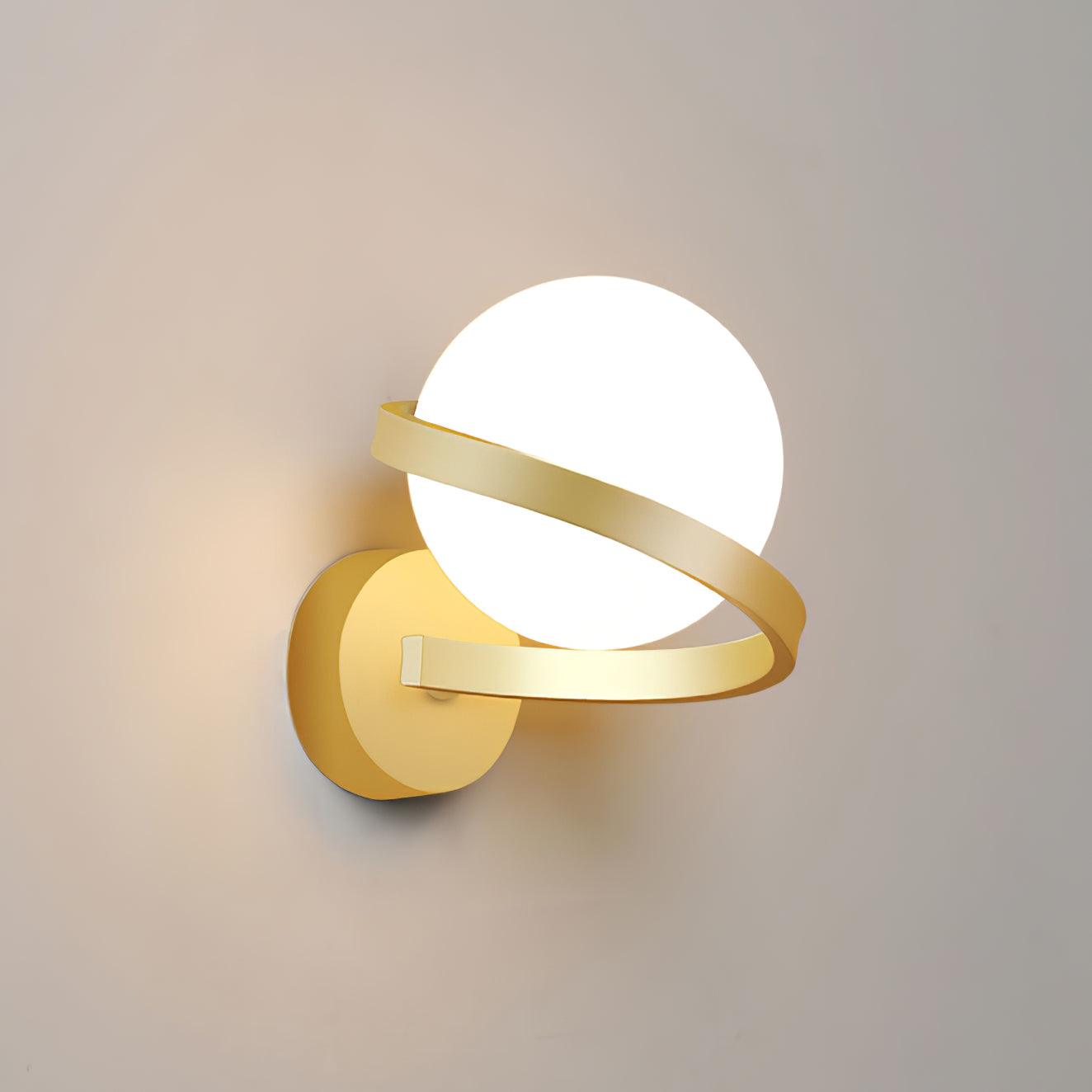 Curved Applique Murale Spirale en Laiton - Neutralighting