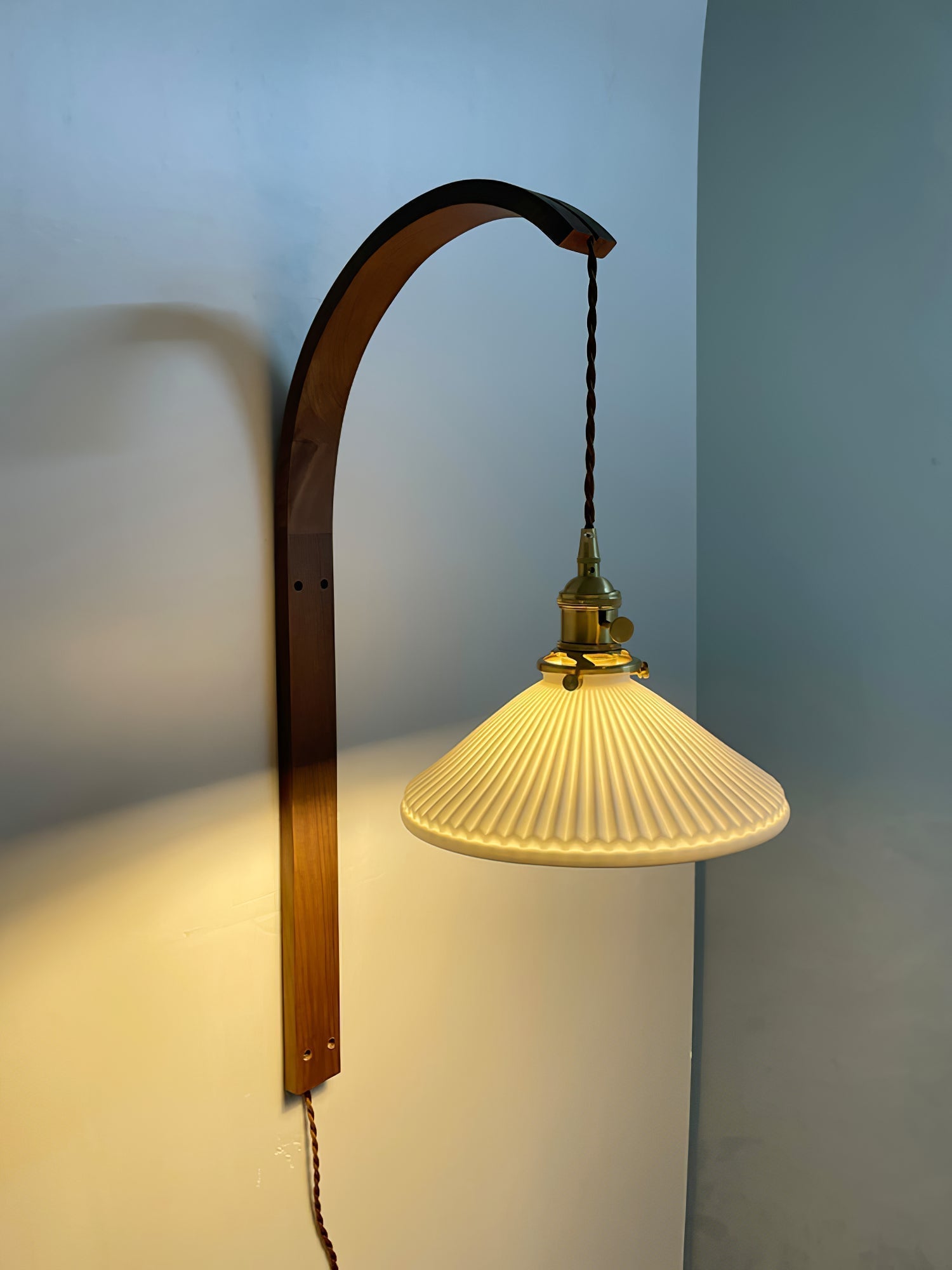 Dapple Applique Murale Moderne Minimaliste En Céramique De Noyer - Neutralighting