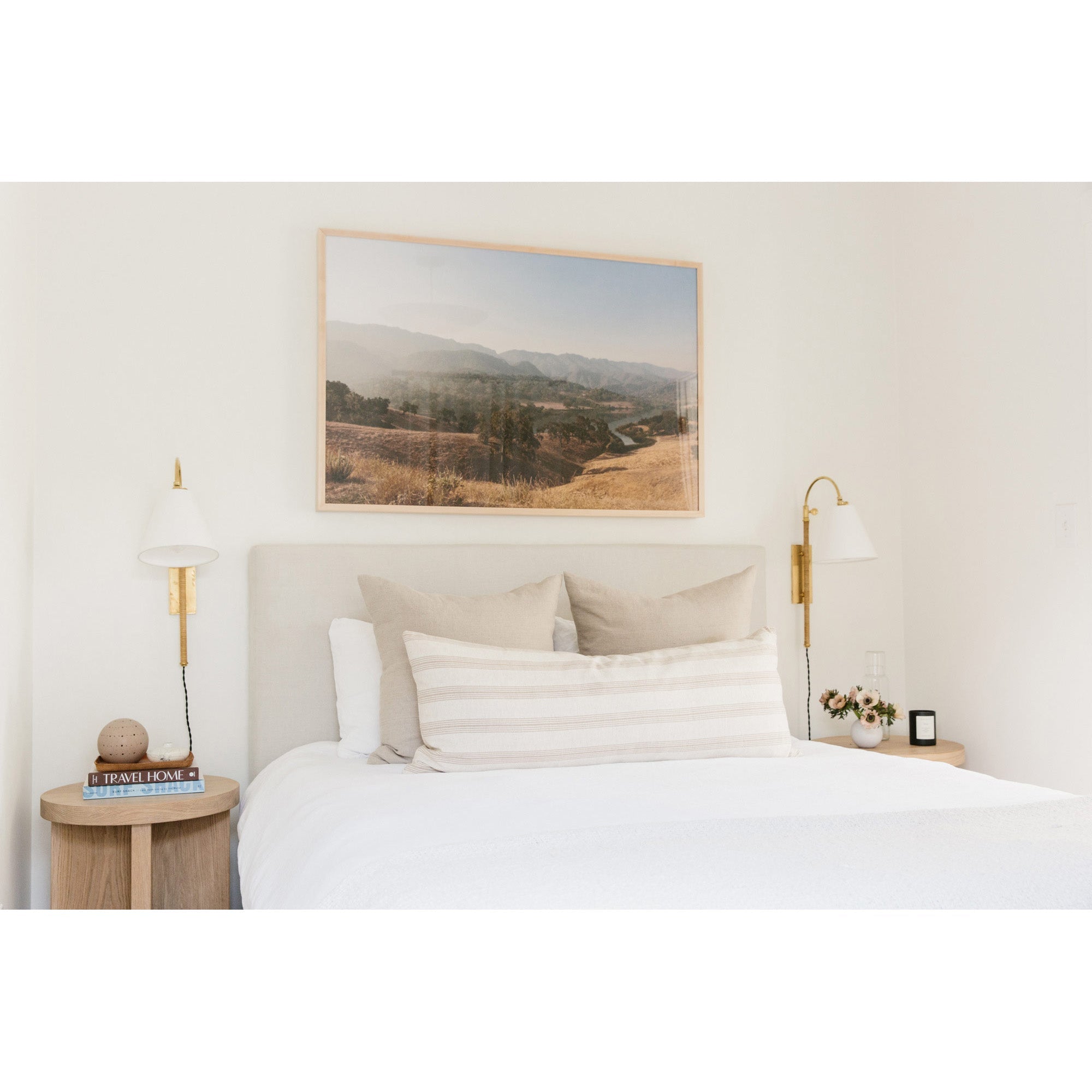 Elan Applique Murale Moderne Minimaliste En Laiton Et Tissu - Neutralighting