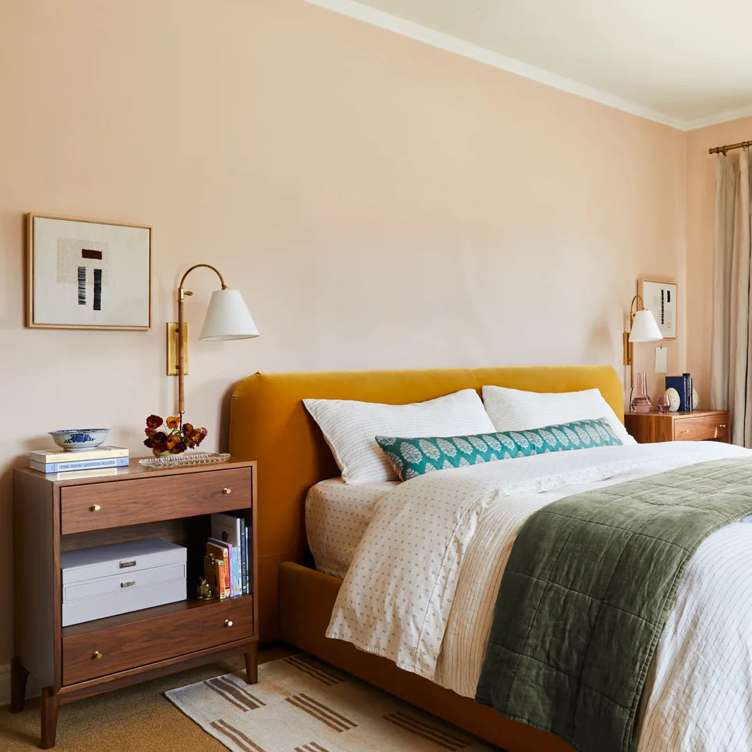 Elan Applique Murale Moderne Minimaliste En Laiton Et Tissu - Neutralighting