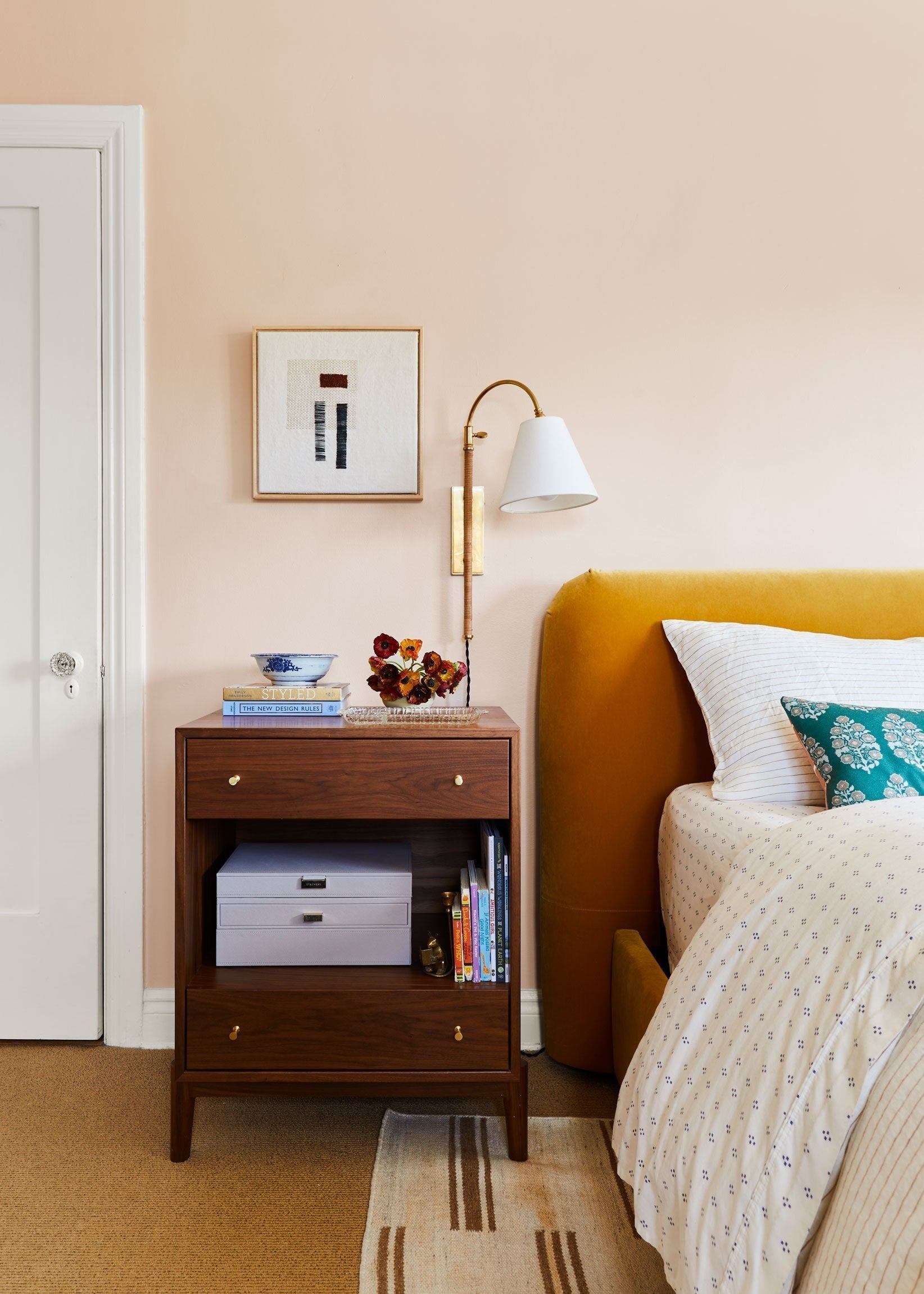 Elan Applique Murale Moderne Minimaliste En Laiton Et Tissu - Neutralighting