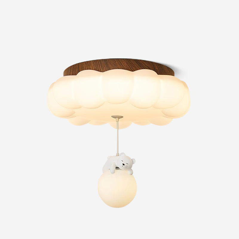 Quen Plafonnier ludique ourson et gâteau pour chambre d’enfant