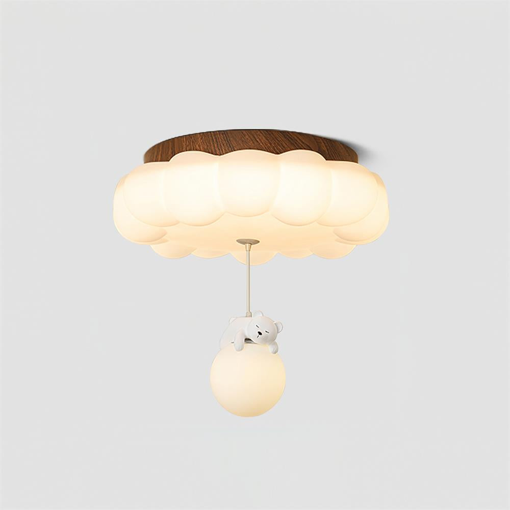 Quen Plafonnier ludique ourson et gâteau pour chambre d’enfant