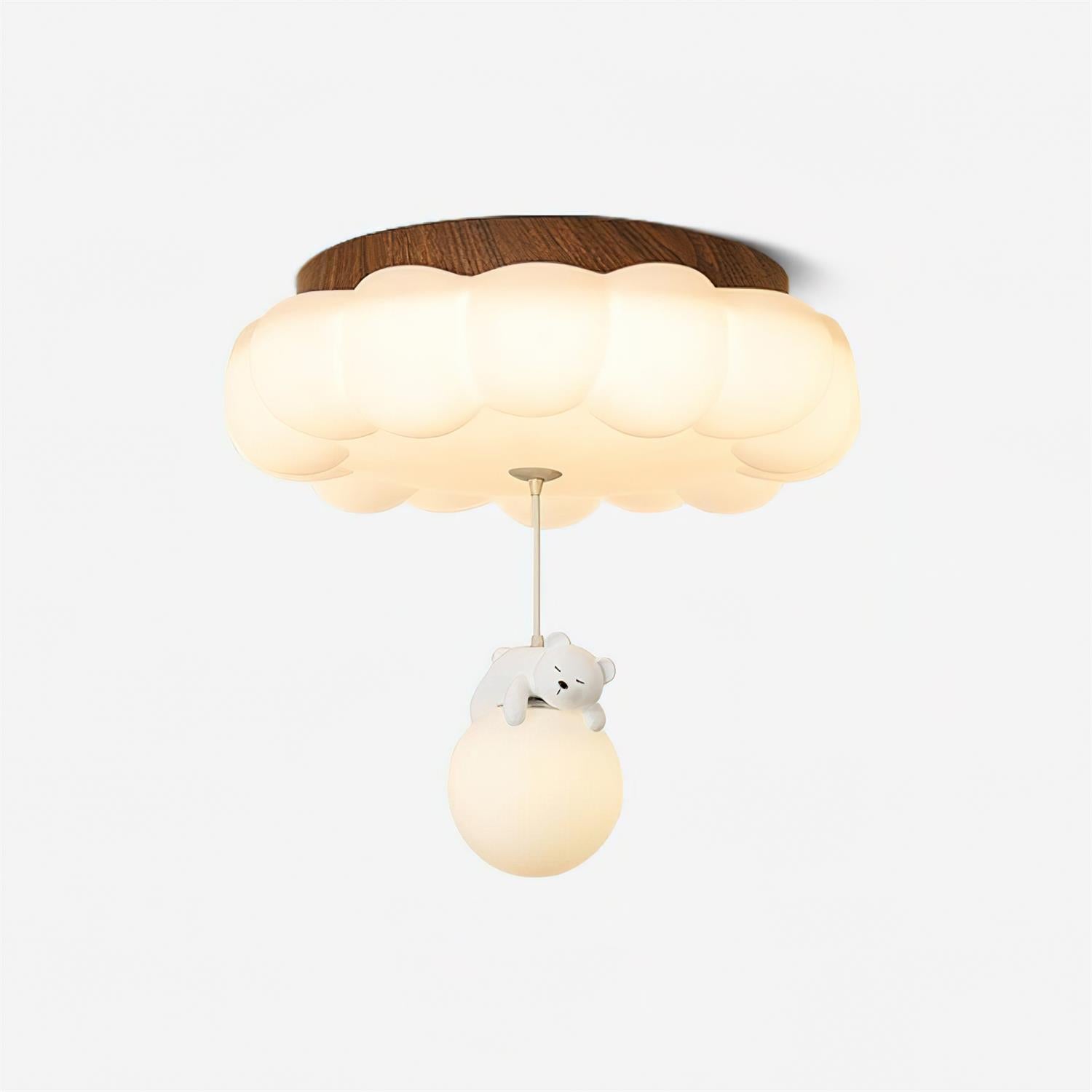 Quen Plafonnier ludique ourson et gâteau pour chambre d’enfant