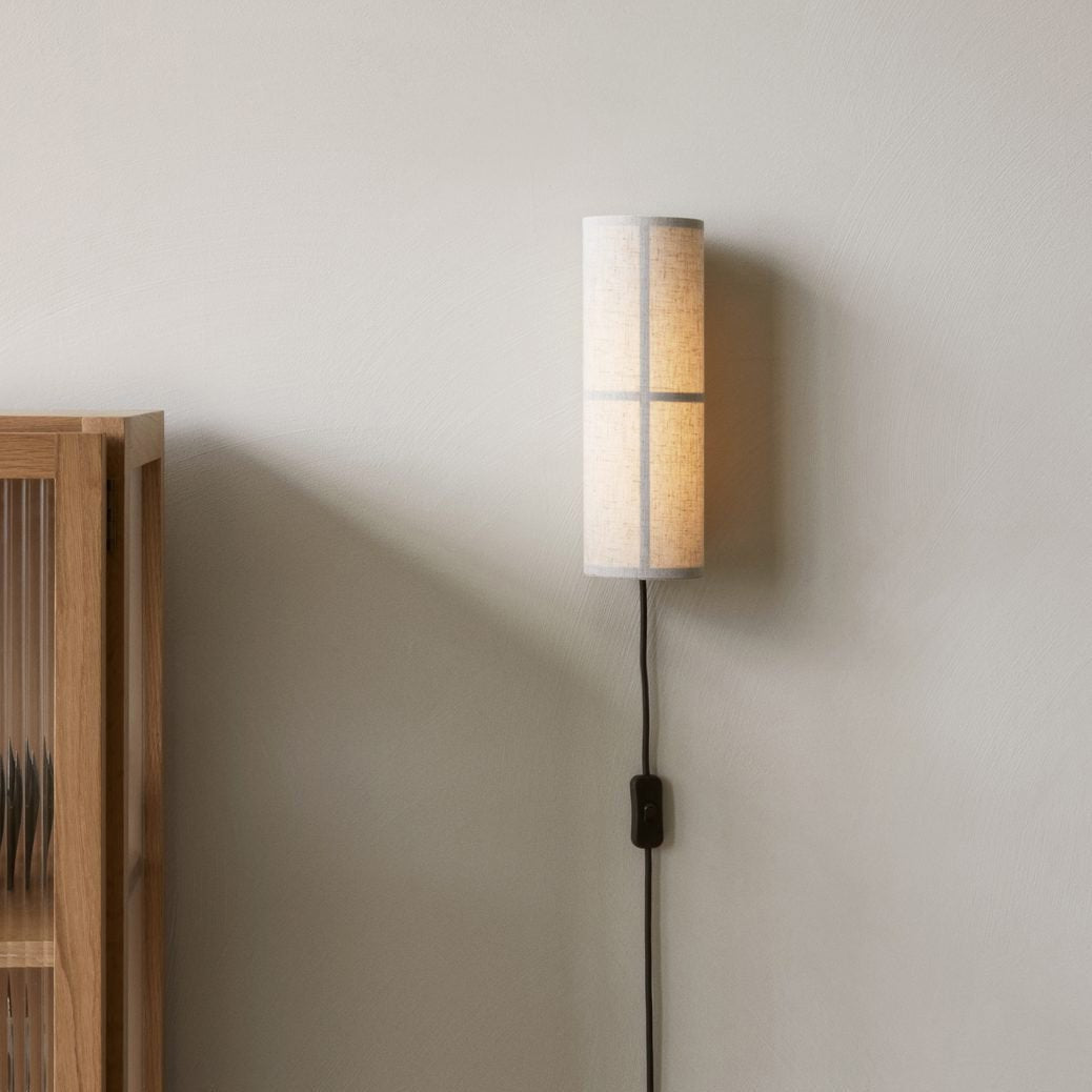 Abeleisa Cylinder Nordic Art Plug-in Fabric Wall Lamp - Neutralighting