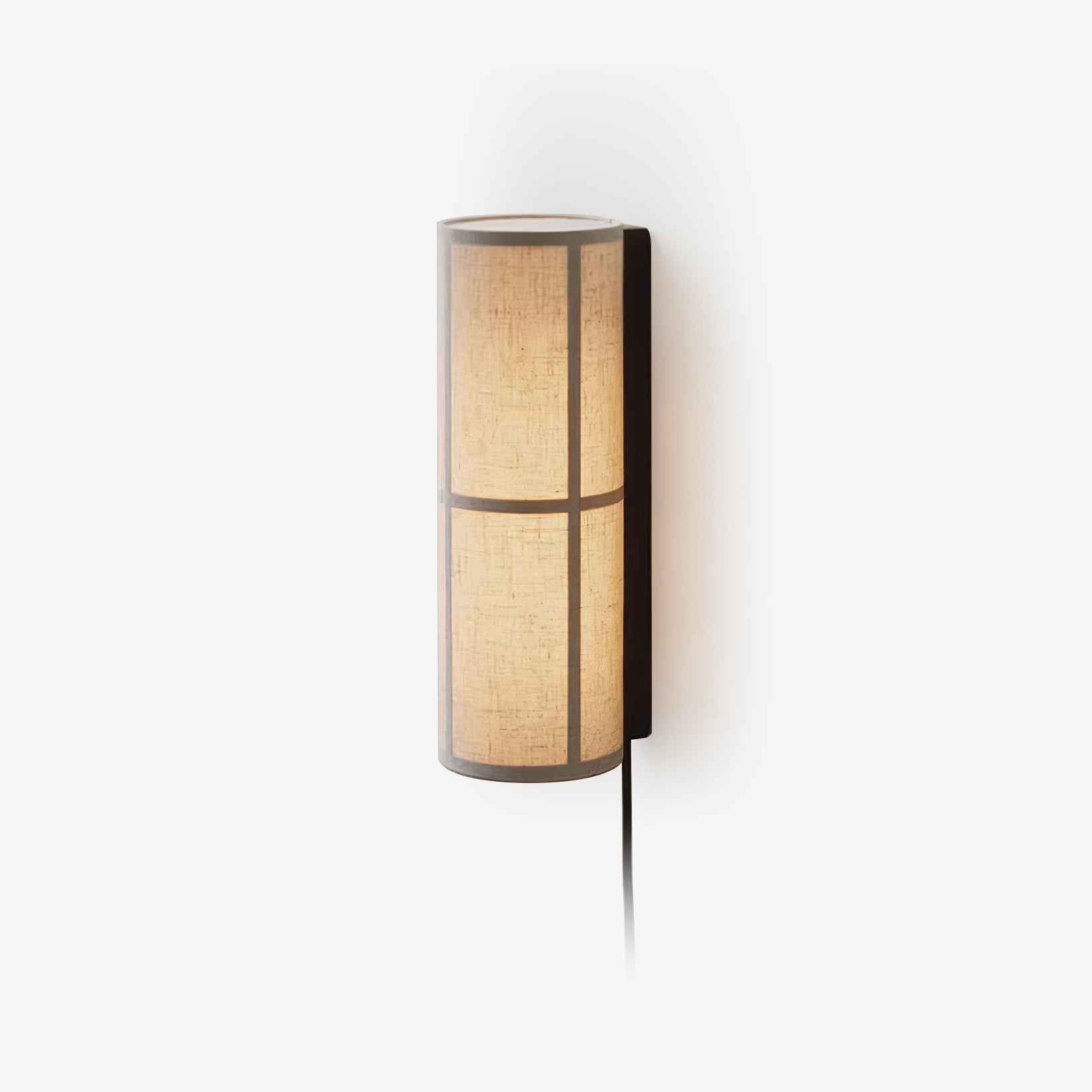 Abeleisa Cylinder Nordic Art Plug-in Fabric Wall Lamp - Neutralighting