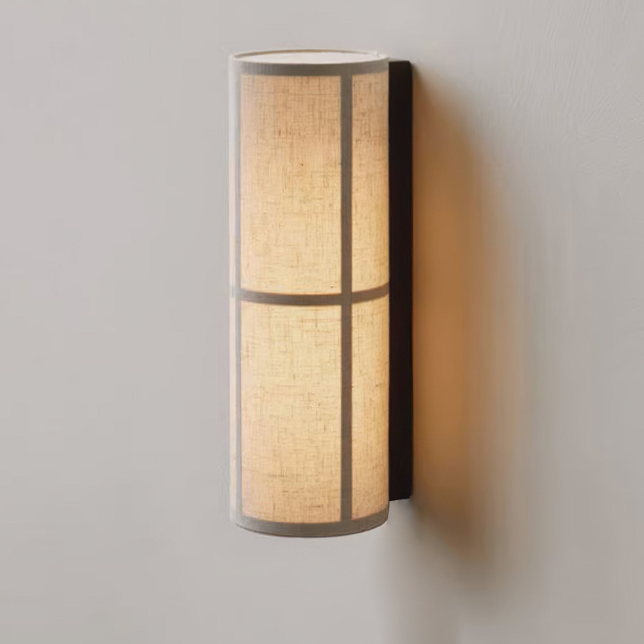 Lustra Wall Lamp Cylinder Fabric Soft Glow - Neutralighting