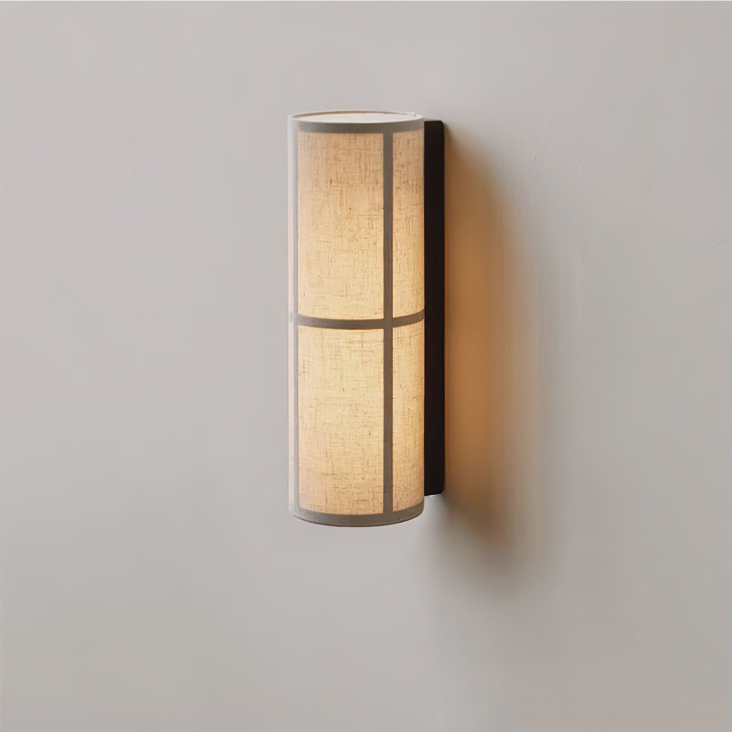 Lustra Wall Lamp Cylinder Fabric Soft Glow - Neutralighting