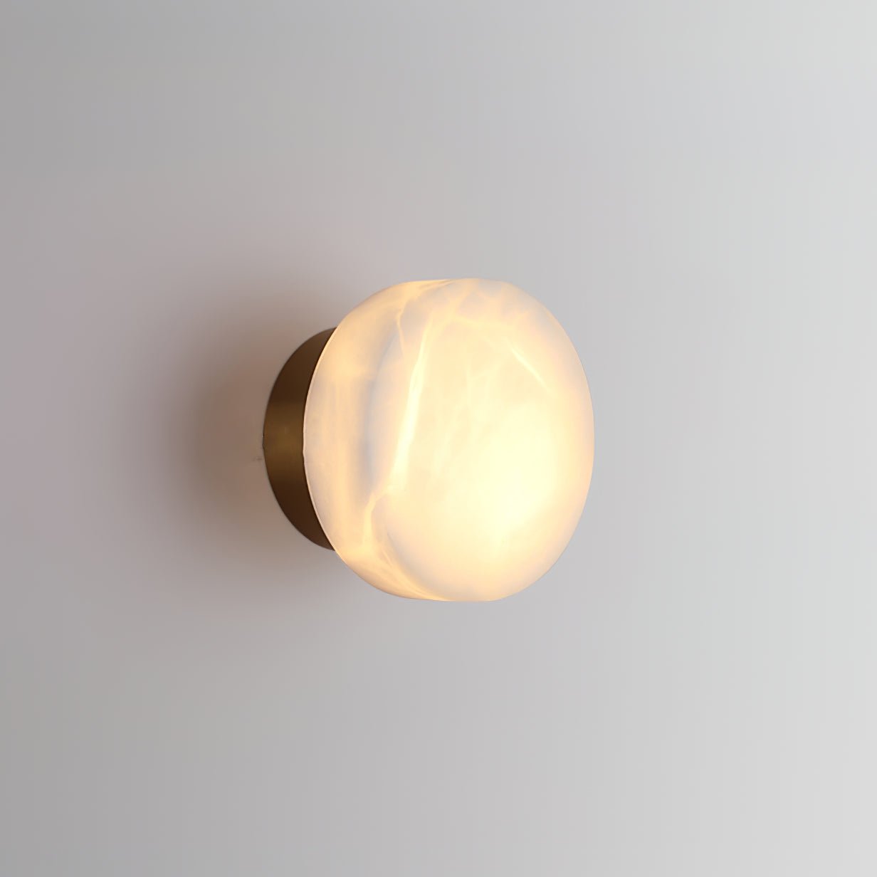 Glim Applique Murale Moderne Minimaliste En Laiton Et Albâtre - Neutralighting