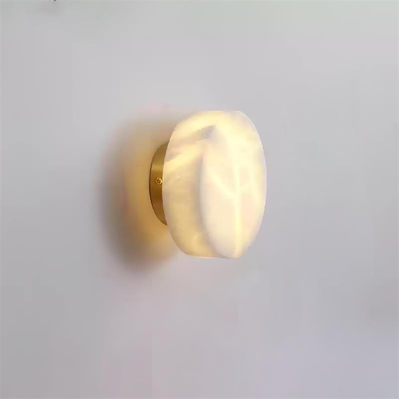 Glim Applique Murale Moderne Minimaliste En Laiton Et Albâtre - Neutralighting