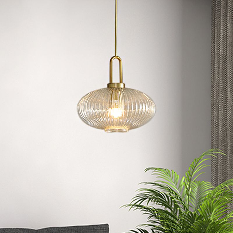 Arisha Moderne LED Suspension Doré Métal Verre Salle à Manger - Neutralighting
