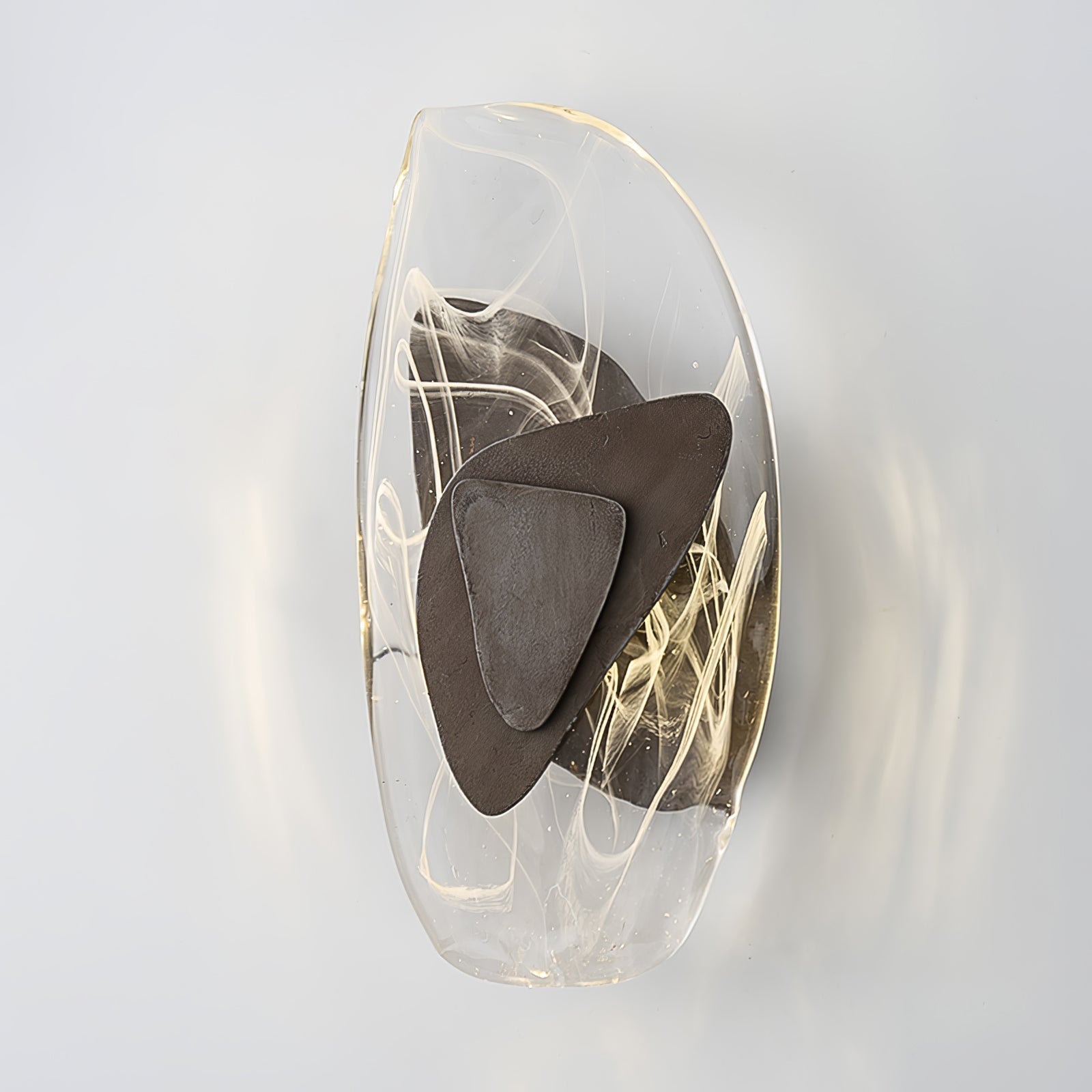 Beatrice Applique Murale Artistique en Verre Noir - Neutralighting