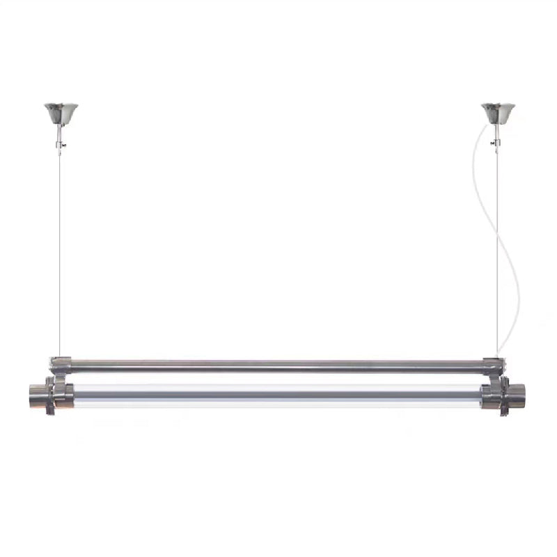 Ciel Industrial Tube Metal Acrylic Pendant Light - Lamp Copper
