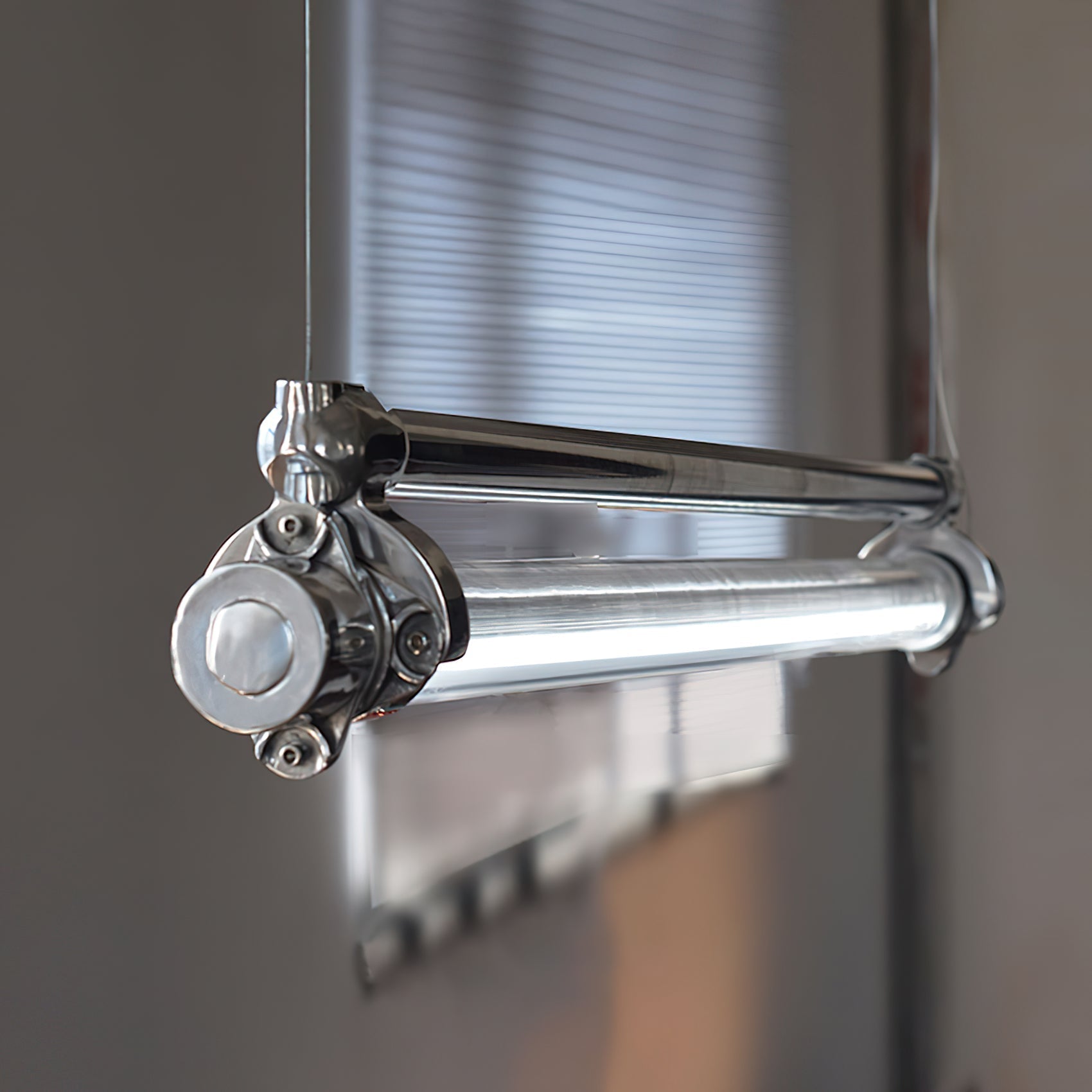 Ciel Industrial Tube Metal Acrylic Pendant Light - Lamp Copper