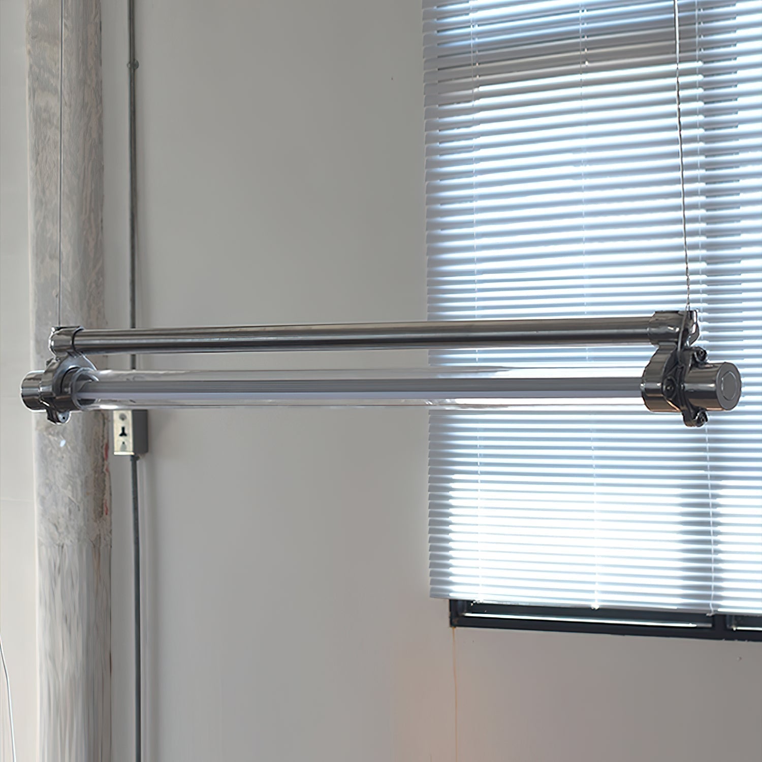 Ciel Industrial Tube Metal Acrylic Pendant Light - Lamp Copper