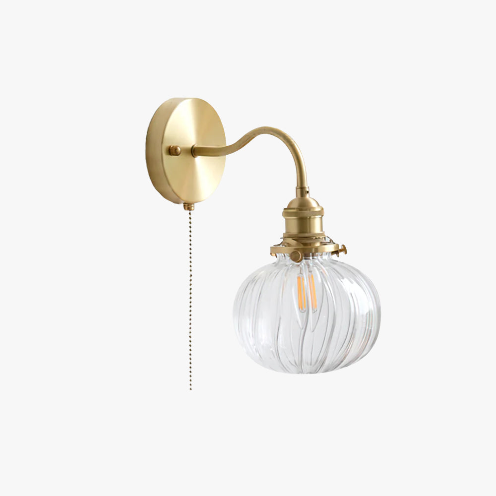 June Applique Murale Vintage en Verre - Neutralighting