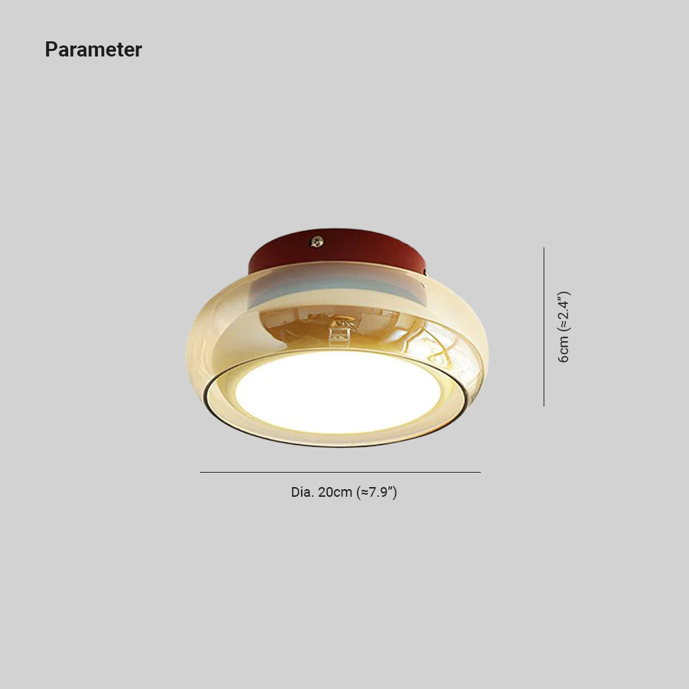 June Plafonnier Industriel Verre