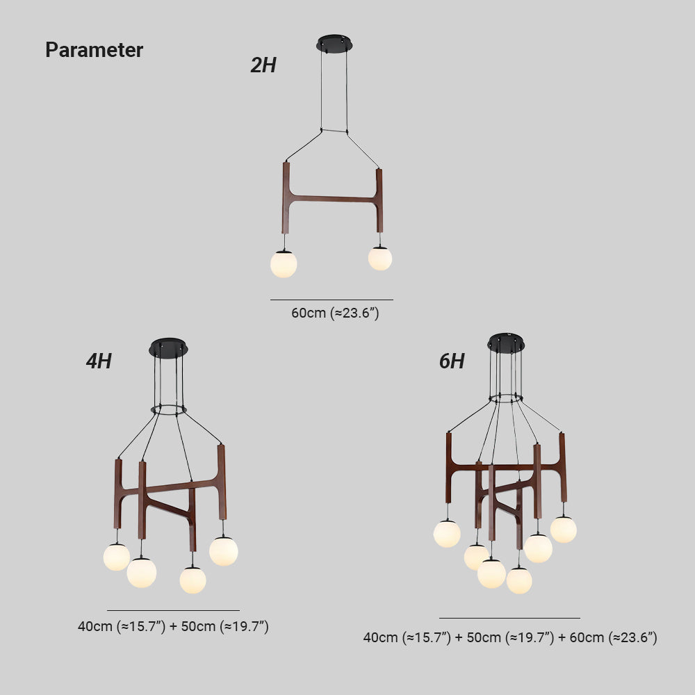 Terra Lustre Géométrique en Bois - Neutralighting