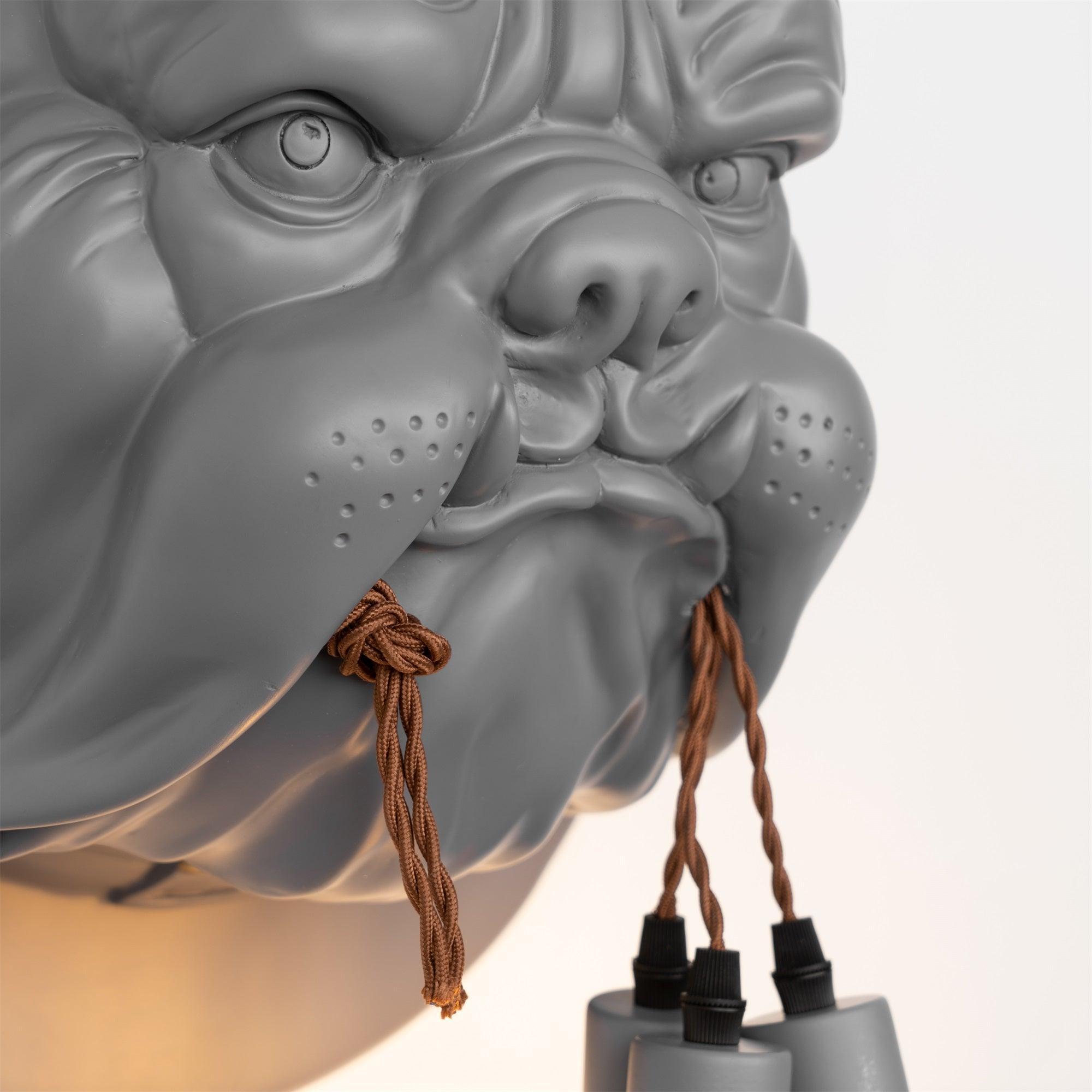 Lustra Applique Murale Sculpture Bulldog Fantaisiste - Neutralighting