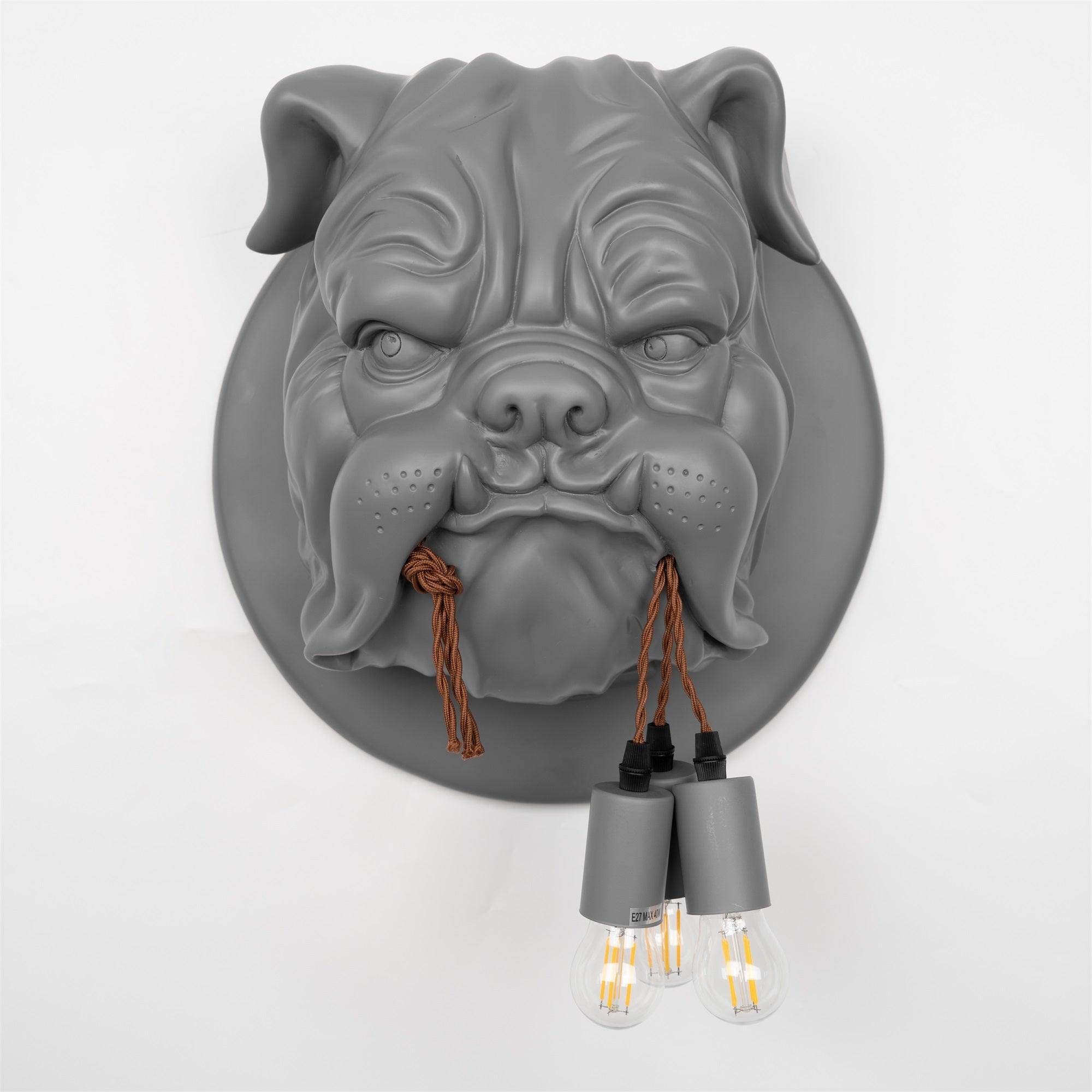 Lustra Applique Murale Sculpture Bulldog Fantaisiste - Neutralighting