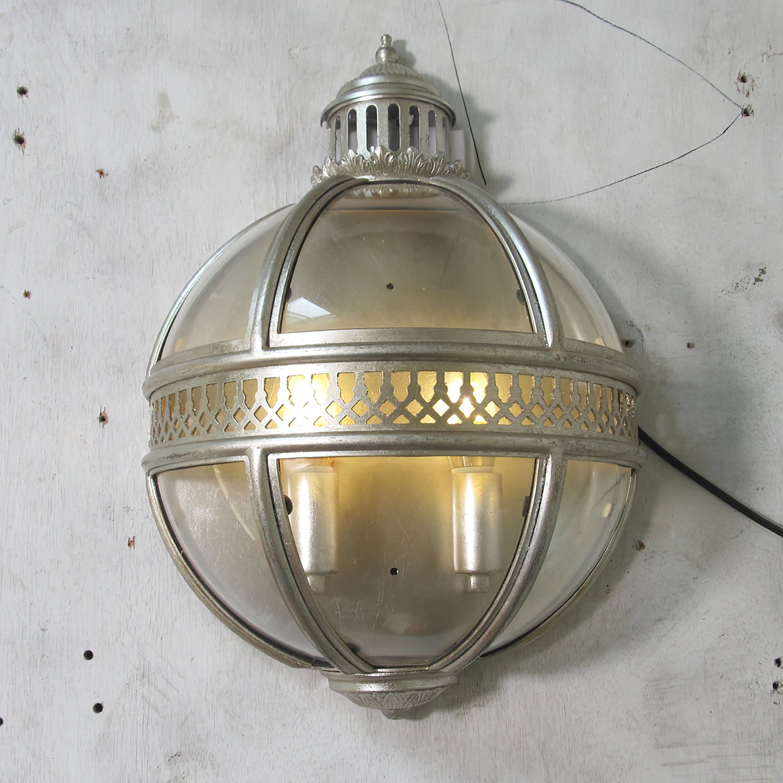 Ivy Vintage Creativity Metal Glass Wall Lamp - Lamp Copper