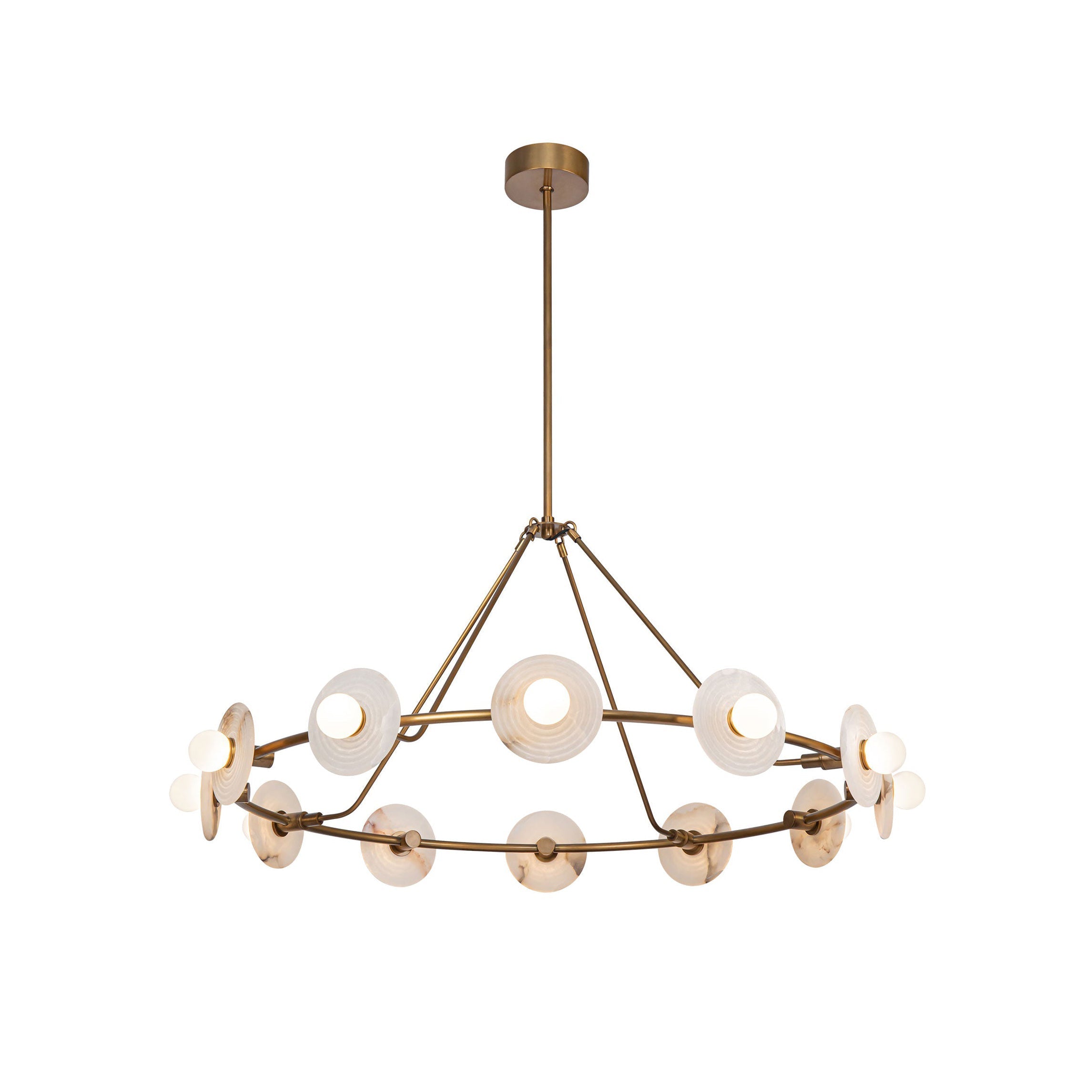 Ilirila Lustre En Verre Albâtre à l'élégance Moderne - Neutralighting
