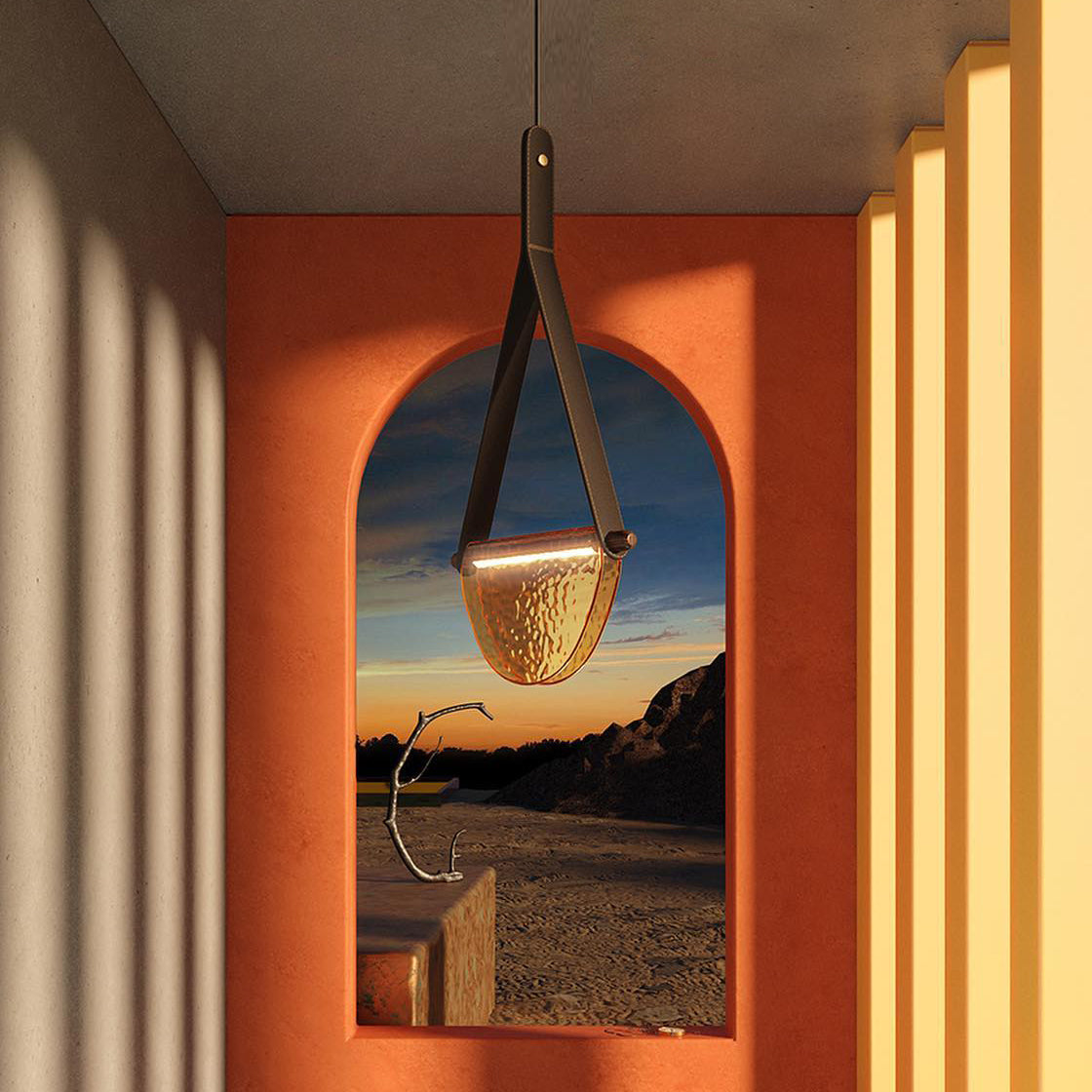 Knack Lampe à Suspension En Métal Et Verre Minimaliste Moderne - Neutralighting