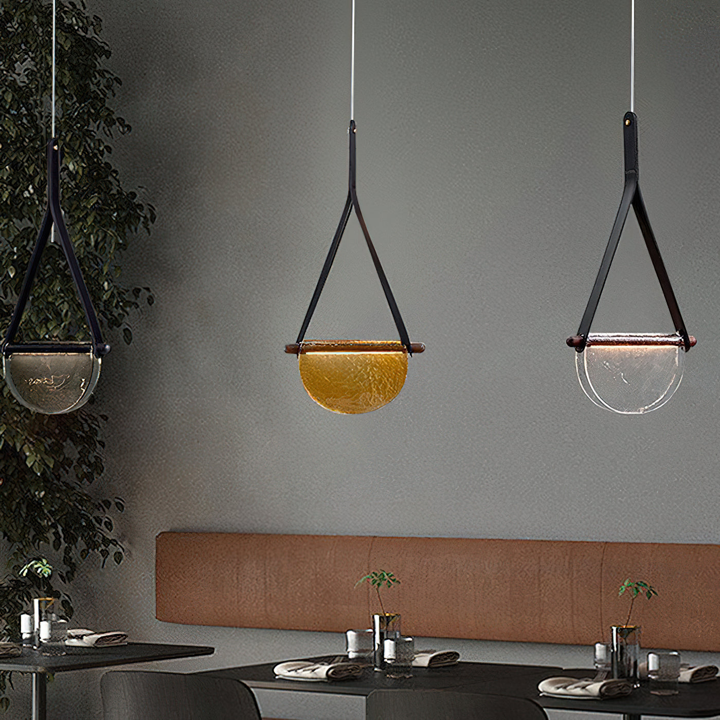 Knack Lampe à Suspension En Métal Et Verre Minimaliste Moderne - Neutralighting