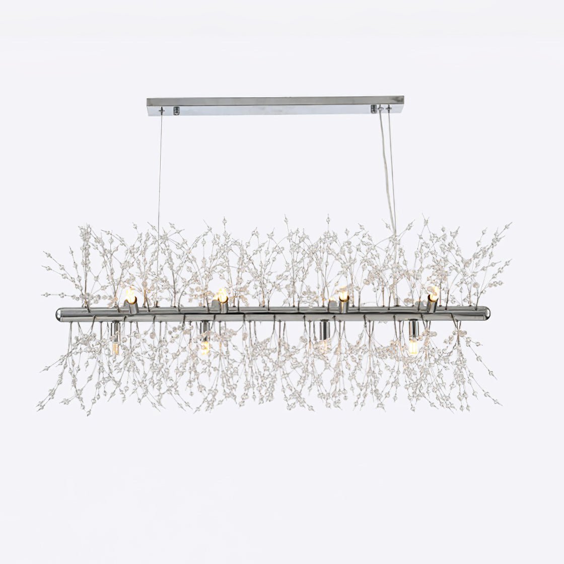 Lustra Lustre Laiton Linéaire Cristal Branche - Neutralighting