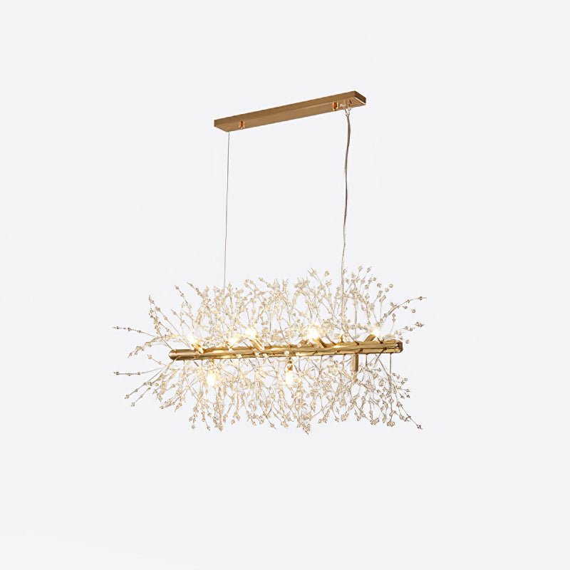 Lustra Lustre Laiton Linéaire Cristal Branche - Neutralighting
