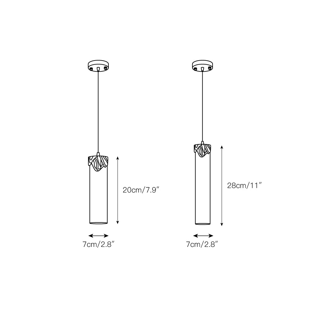 Quiver Suspension Moderne Minimaliste En Laiton Et Albâtre - Neutralighting