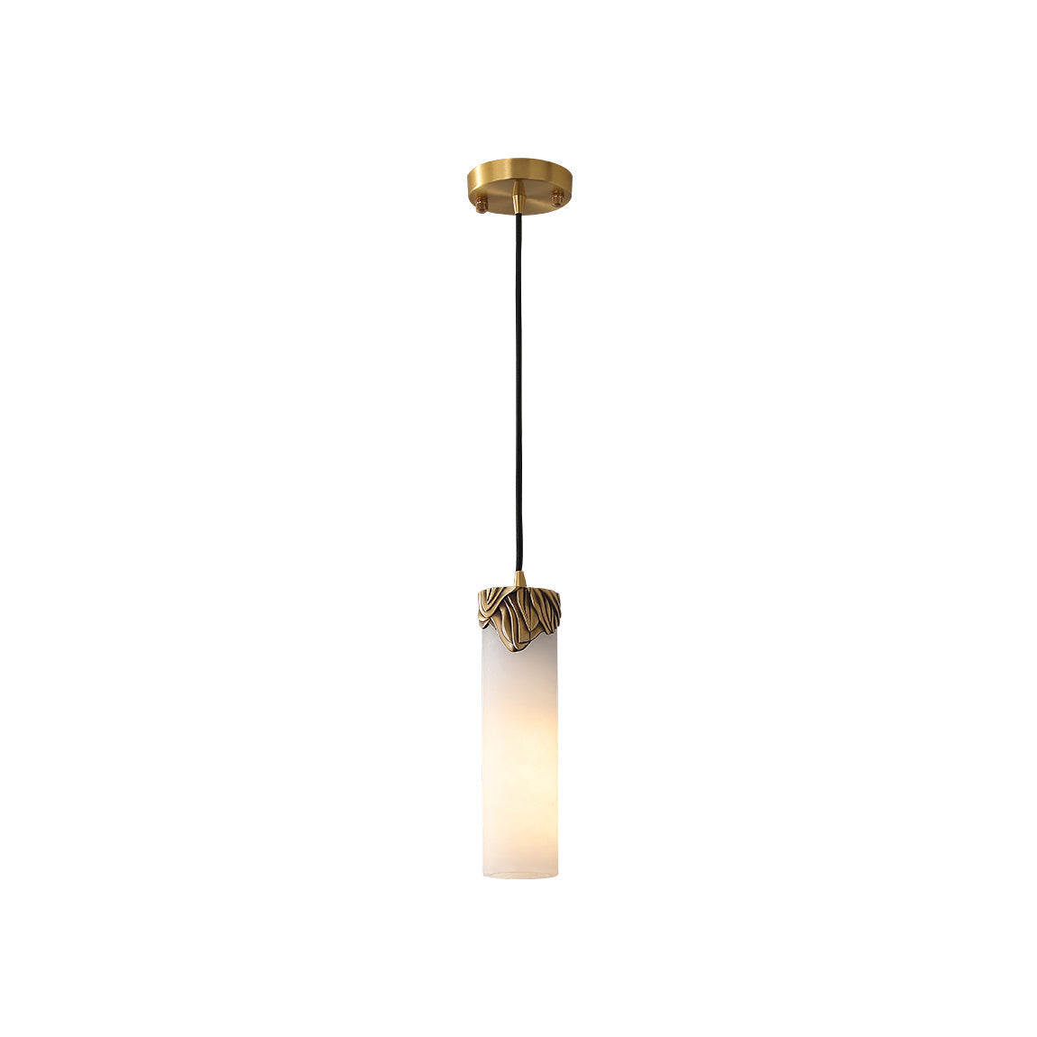 Quiver Suspension Moderne Minimaliste En Laiton Et Albâtre - Neutralighting