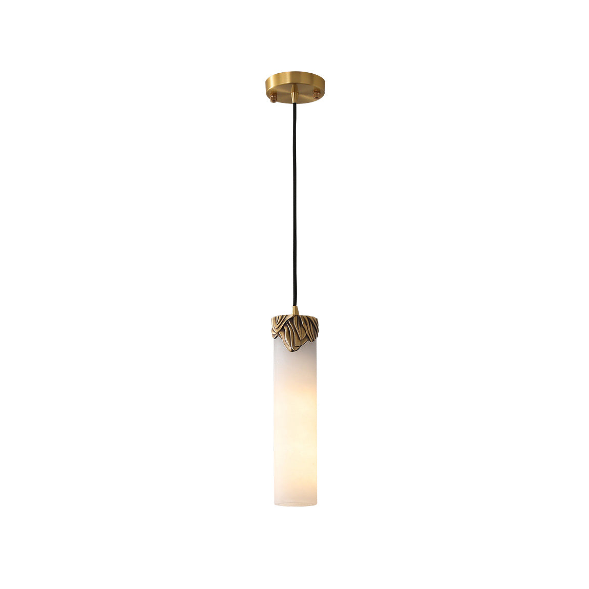 Quiver Suspension Moderne Minimaliste En Laiton Et Albâtre - Neutralighting
