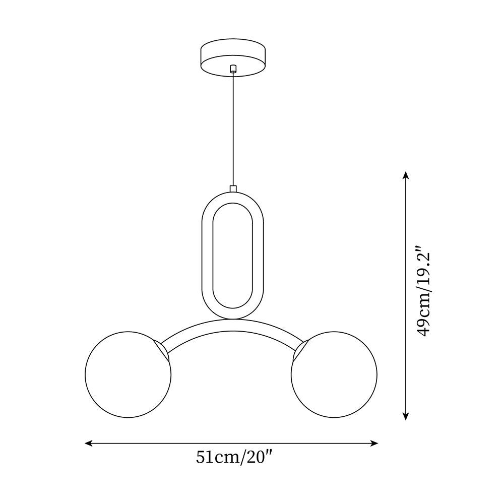Astra Suspension Minimaliste en Verre - Neutralighting