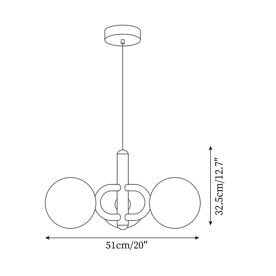Astra Suspension Minimaliste en Verre - Neutralighting