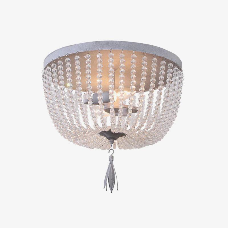 Solara Plafonnier avec brins de perles de cristal de luxe - Neutralighting