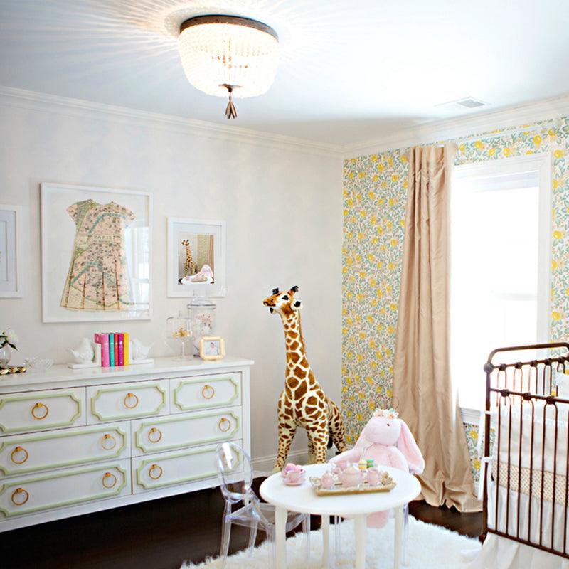 Solara Plafonnier avec brins de perles de cristal de luxe - Neutralighting