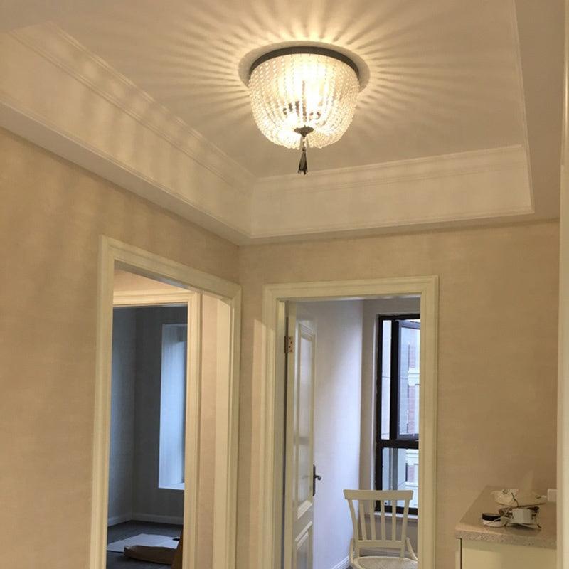 Solara Plafonnier avec brins de perles de cristal de luxe - Neutralighting
