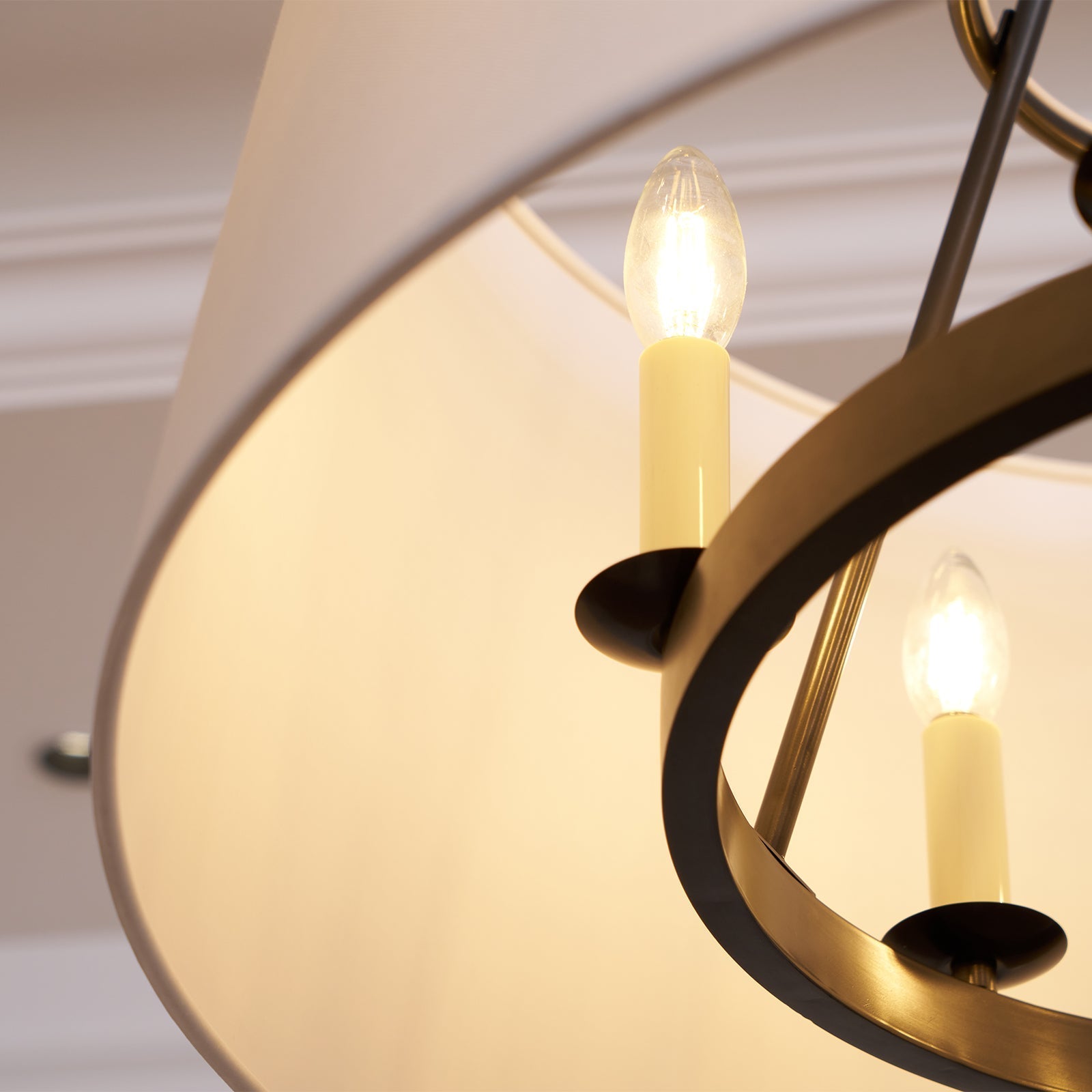 Wink Lampe Pendante En Laiton Et Tissu Minimaliste Moderne - Neutralighting