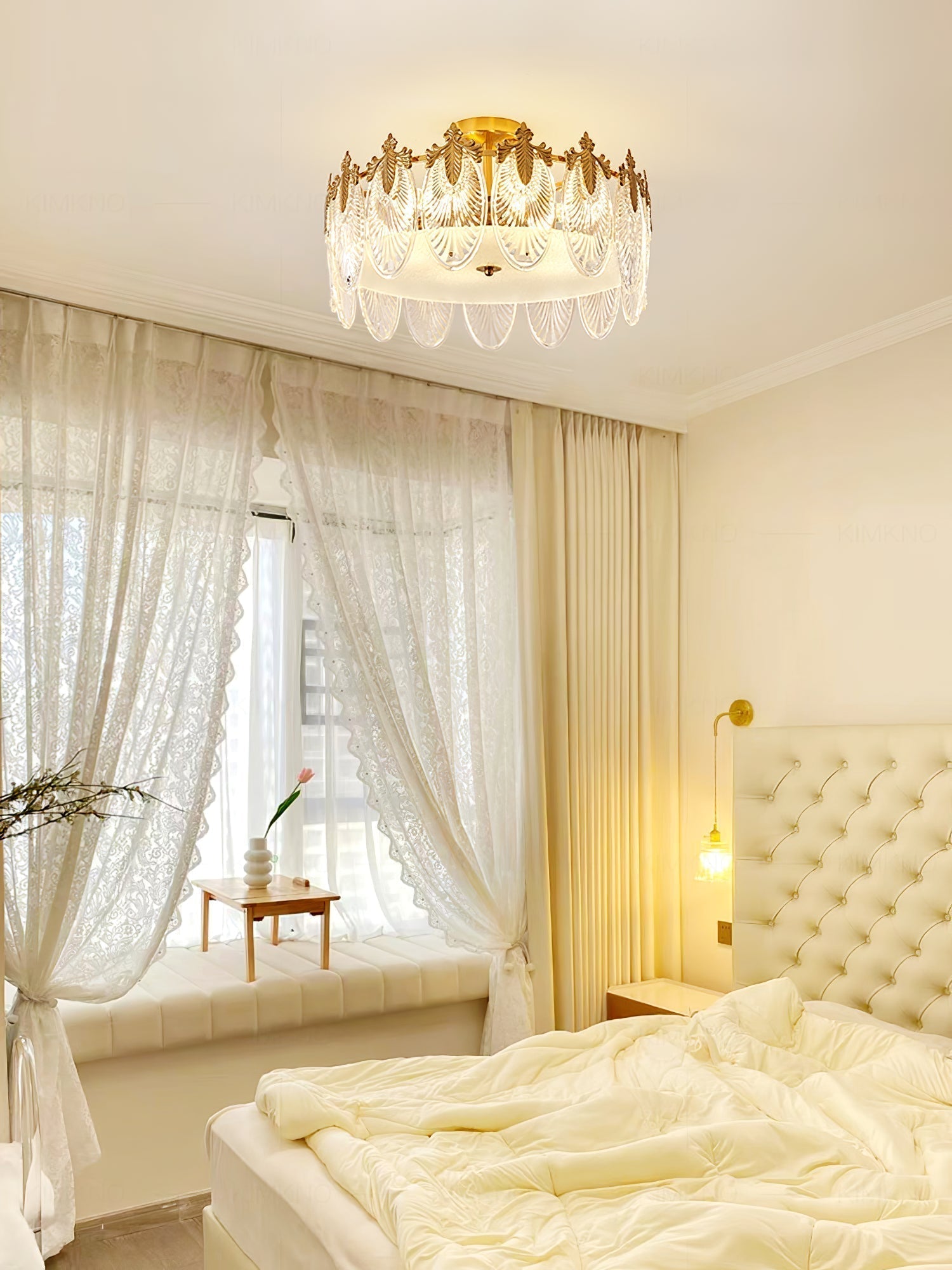 Decorative Pattern Glass Round Chandelier - Blowlighting