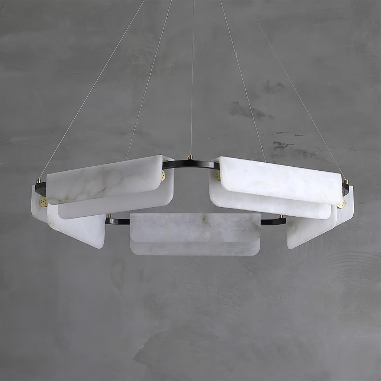Circona Alabaster Pendant Light Chandelier - Letslighting