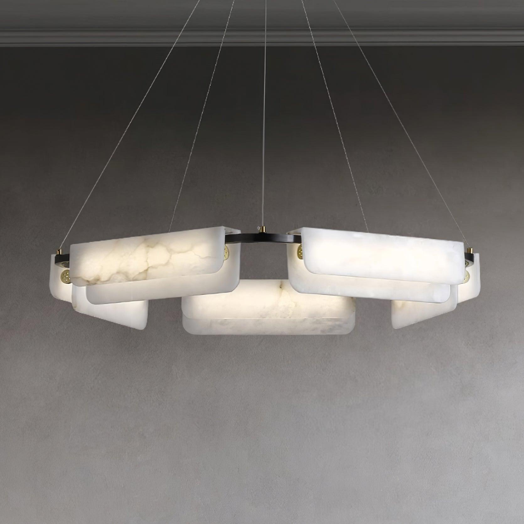 Circona Alabaster Pendant Light Chandelier - Letslighting