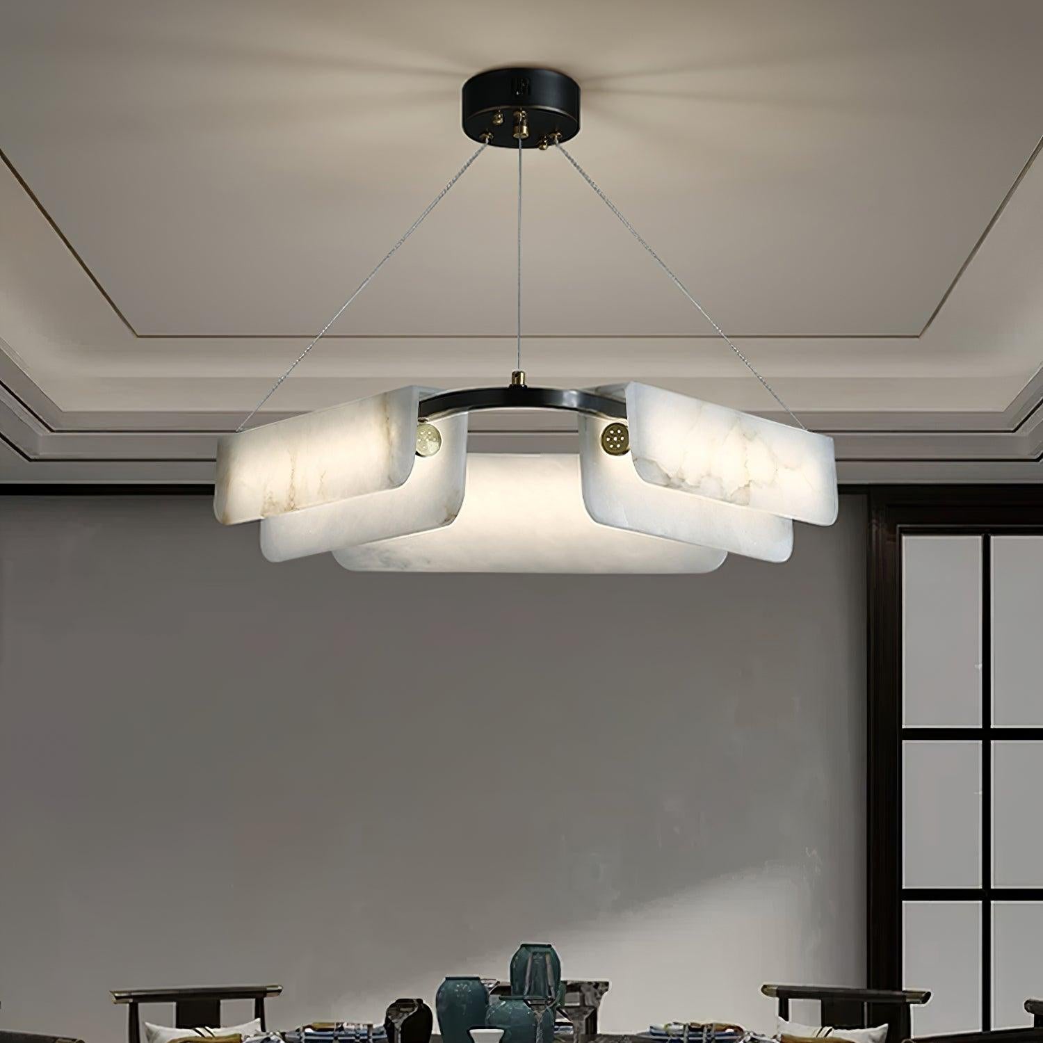 Circona Alabaster Pendant Light Chandelier - Letslighting