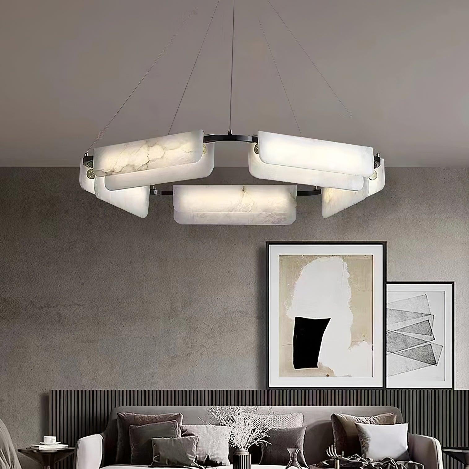 Circona Alabaster Pendant Light Chandelier - Letslighting