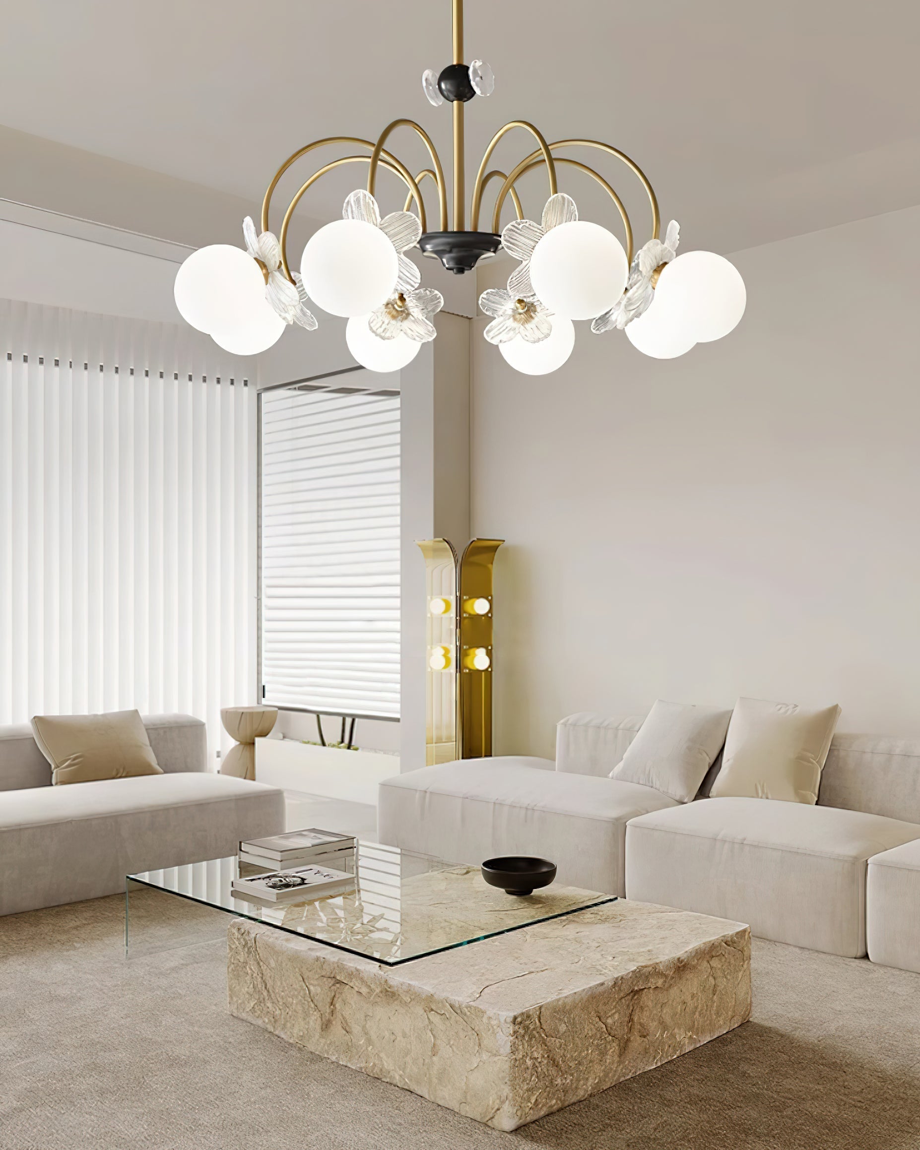Petalia Lustre Laiton - Neutralighting