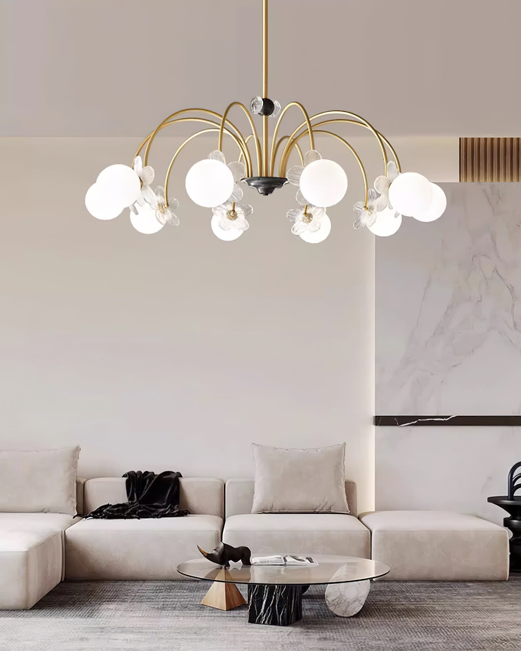 Petalia Lustre Laiton - Neutralighting
