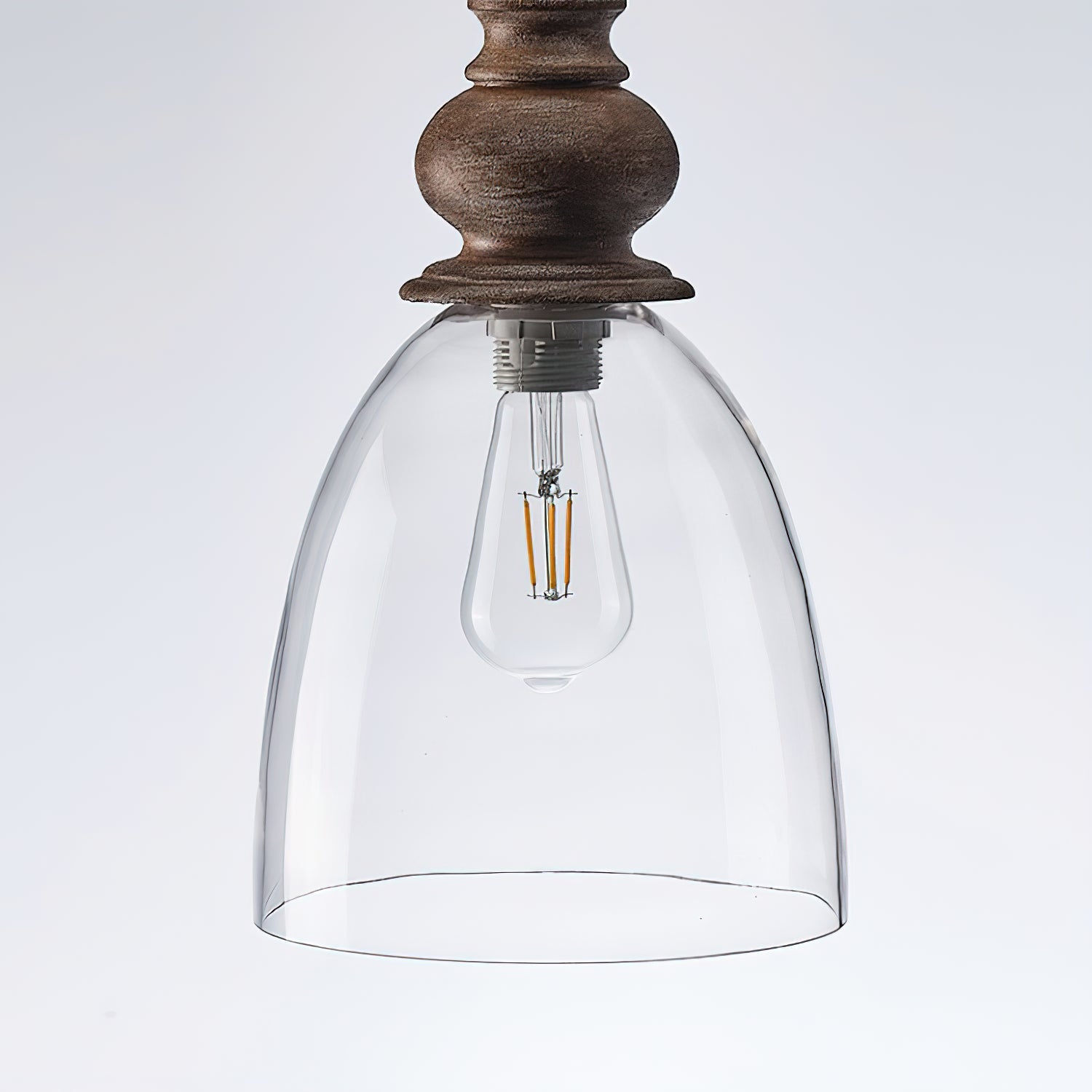 Inert Lampe Pendante en Bois et Verre Minimaliste Moderne - Neutralighting