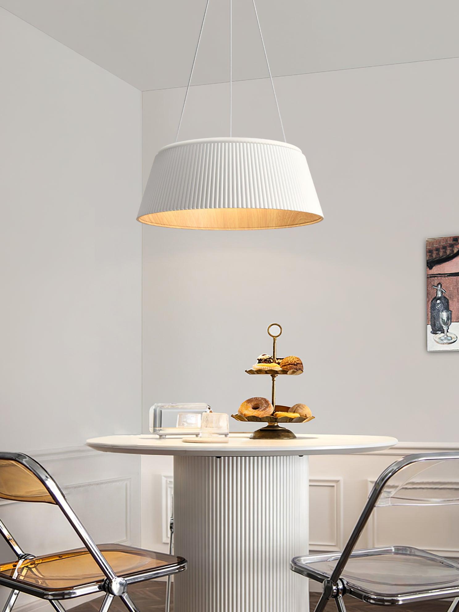 Delta Pendant Lamp Low Profile Wood Interior - Letslighting