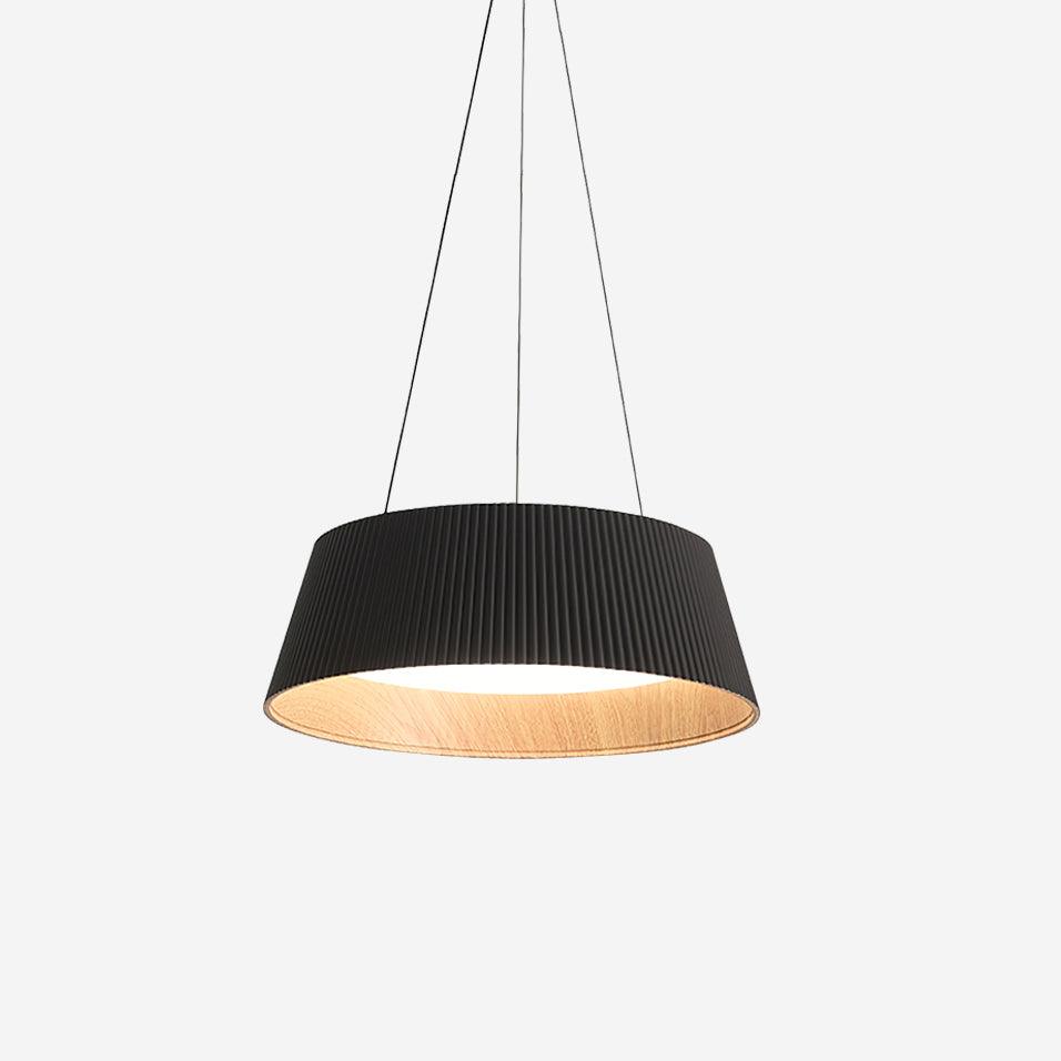 Delta Pendant Lamp Low Profile Wood Interior - Letslighting