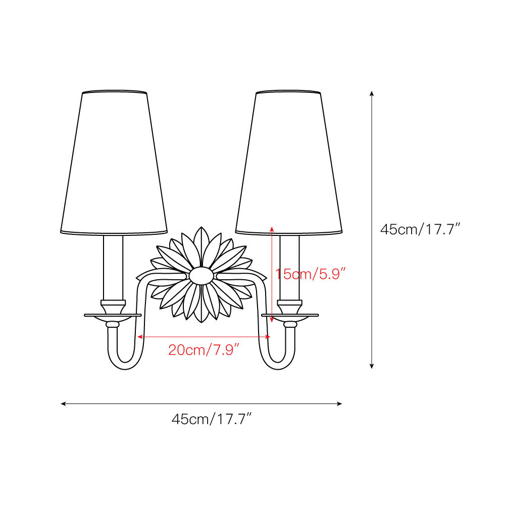 Nimb Applique Murale Double en Tissu et Laiton Élégance Premium - Neutralighting